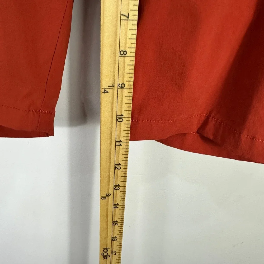 J Crew Stretch Shorts 34 Red Preppy Coastal Casual Travel Minimalist Menswear‎